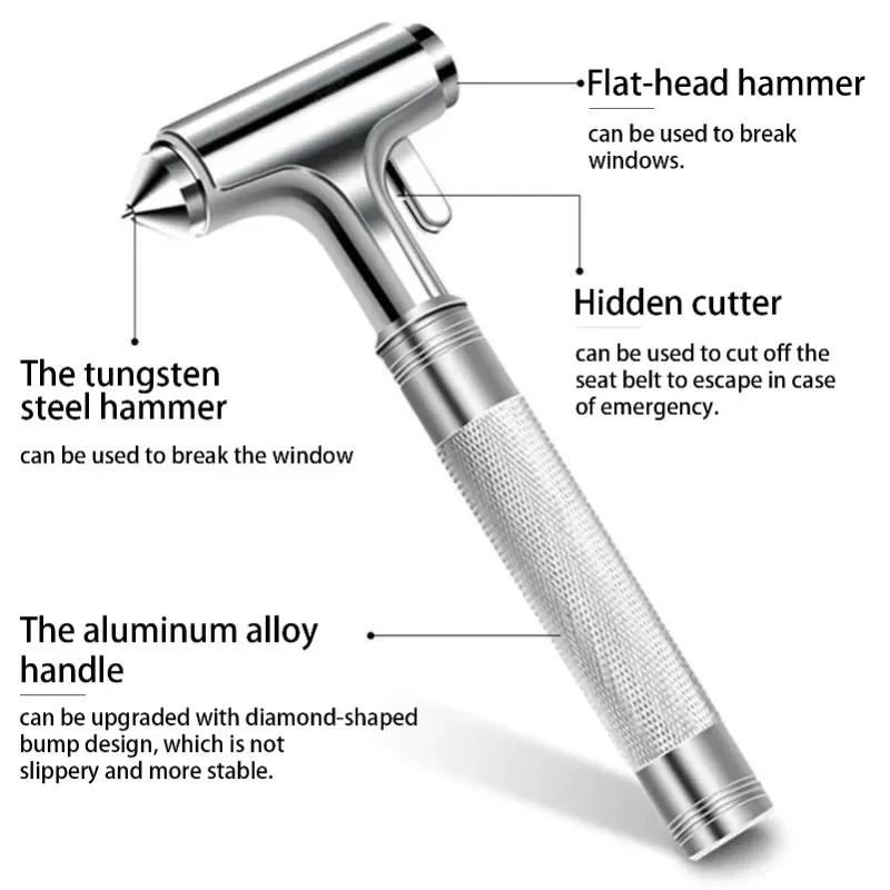 Car Safety Hammer Car Window Breaker with Seatbelt Cutter Emergency Hammer for Car Rescue Escape Rescue Safety Hammer