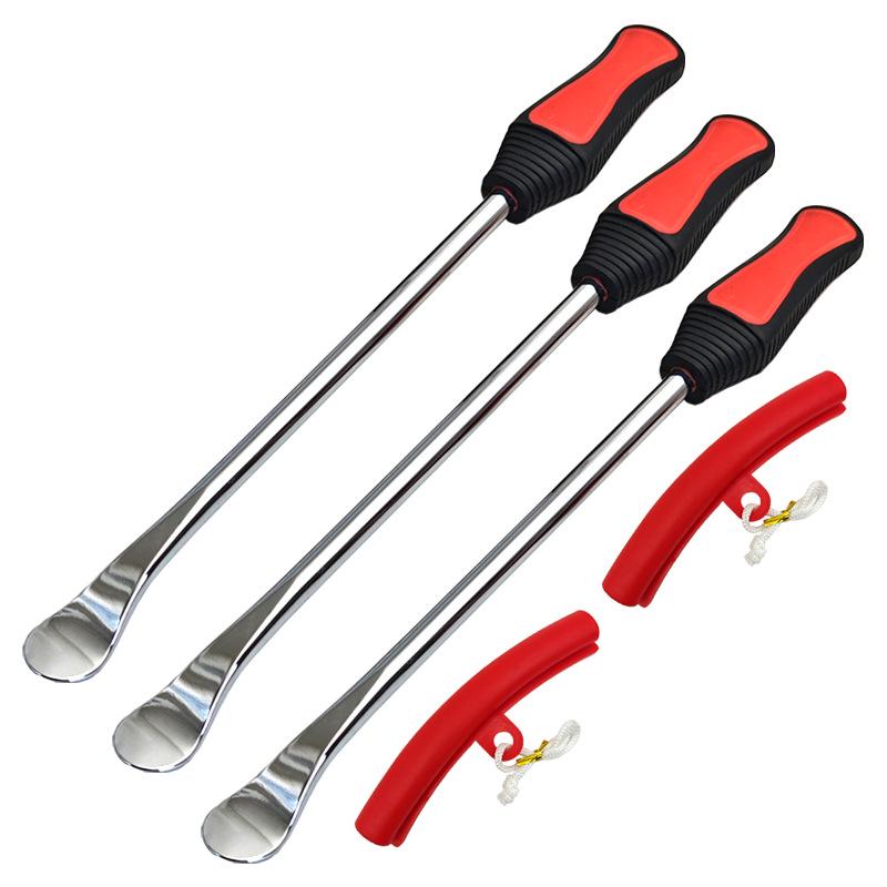 Motorcycle Tire Repair Pry Bar Set with Rim Protectors