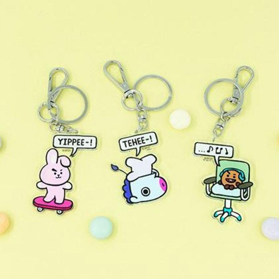 30 OFFBT 21 Acrylic Key HolderAcrylic Holder Mejiroshi Ring Bulletproof Boy Scouts BTS Official Goods Bangtan KOYA RJ SHOOKY MANG CHIMMY TATA COOKY