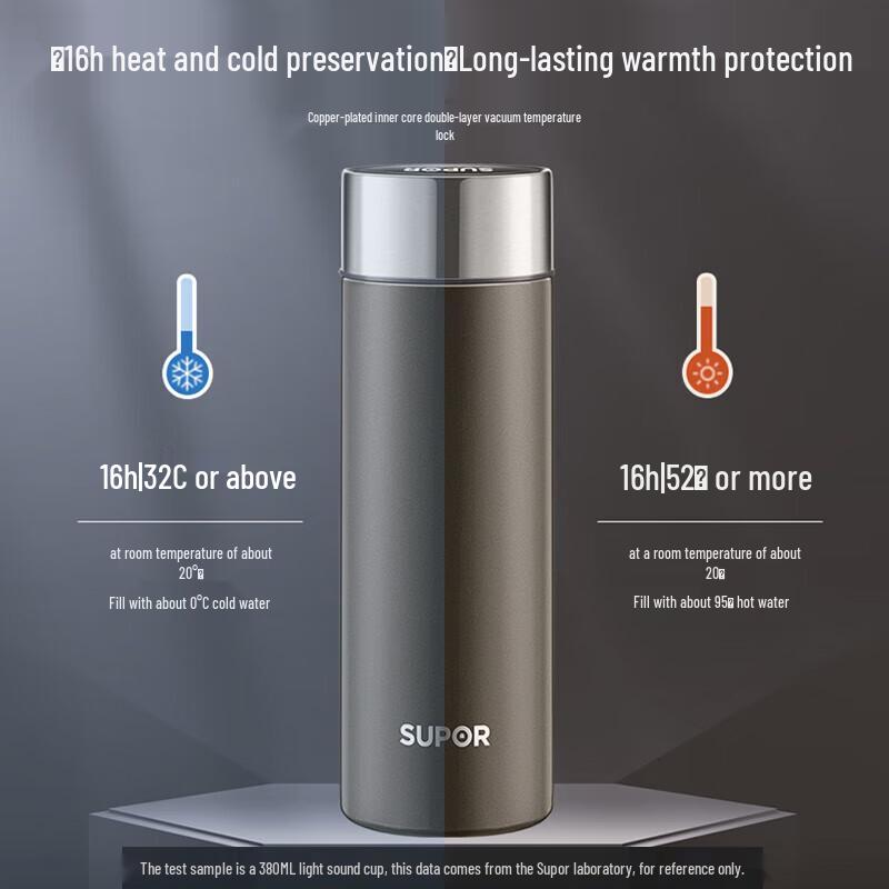 Supor 316 Stainless Steel Insulated Thermos Mug