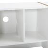 2 Türen, 2 Schubladen, 2 offene Fächer, TV-Regal Fernseher bis zu 80 Zoll, Moderner TV Board Lowboard Wohnzimmer, Esszimmer, Weiß, 190cm