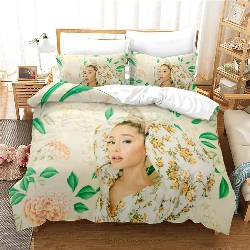 Ariana Grande Fashion Pop Singer Bedding Set Bedroom Soft Modern Bedspreads Comefortable Kids Duvet Cover Quilt Cover Pillowcase
