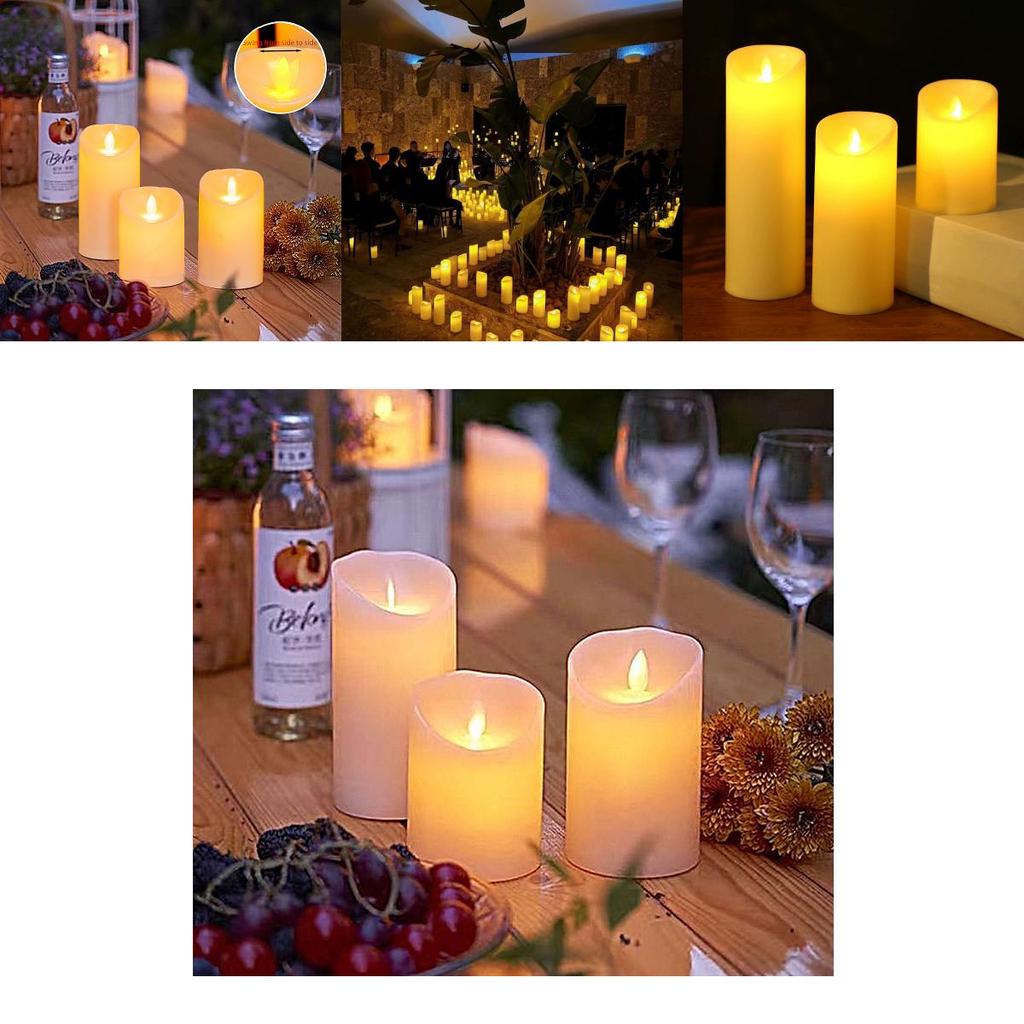Led Electronic Candle Light With Swaying Flame For Romantic Wedding And Party Decor
