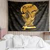 World Cup Trophy Design Printed Printed Tapestry, for Bedroom,Livingroom, Dormitory, Large Wall Decor, Fabric Decor Fan Birthday Gifts