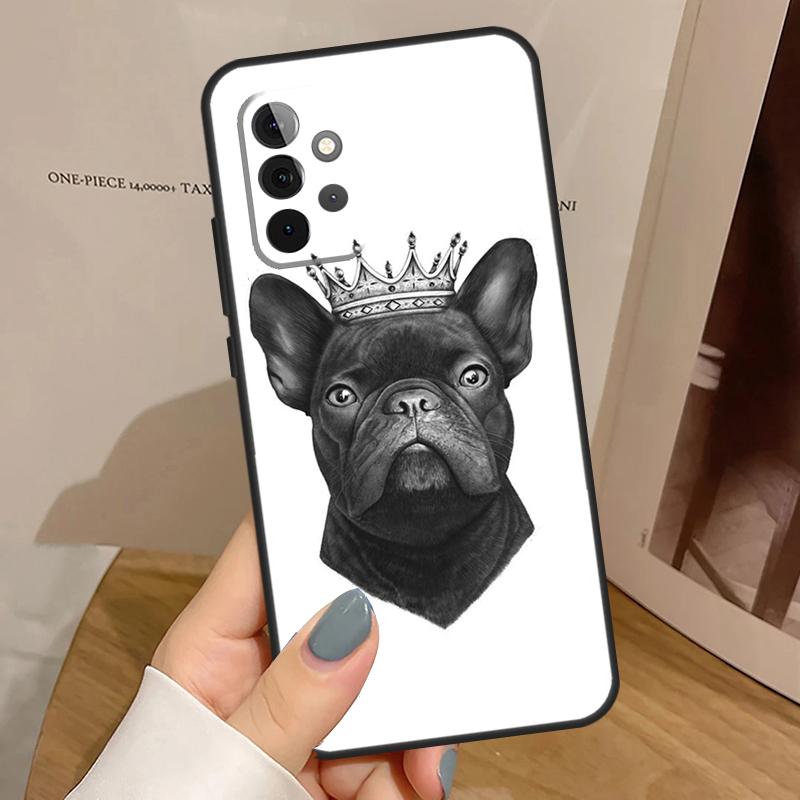 French Bulldog Case For Samsung Galaxy A34 A54 A14 A15 A35 A55 A52 A32 A12 A51 A71 A13 A23 A33 A53 Cover