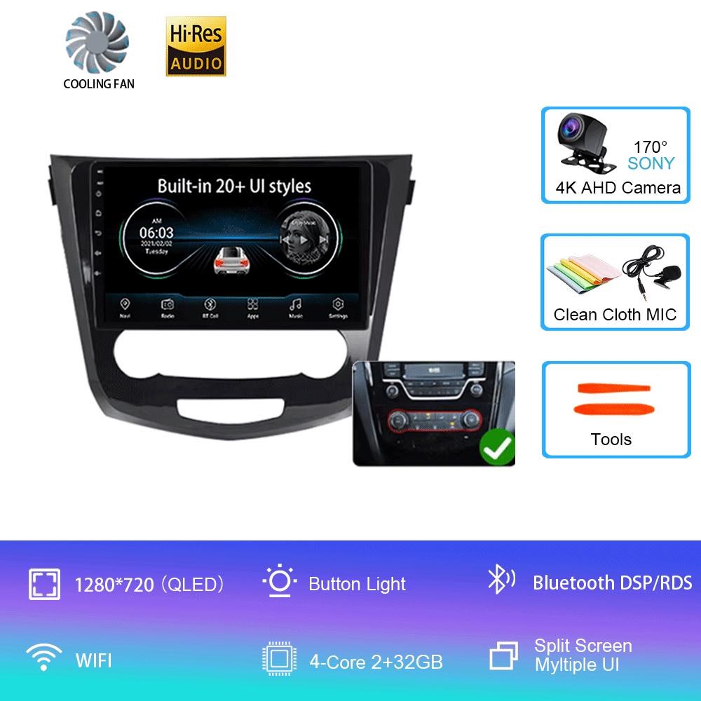 

Android14 для Nissan Qashqai J11 Nissan X Trail T32 2014 - 2017 2Din стерео Автомагнитола Carplay Автомобильное Радио Мультимедиа Видео Плеер CHINA