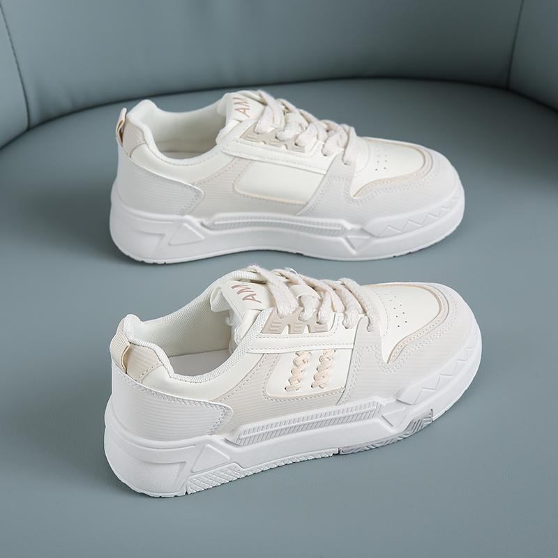 Shoes Womens Sports Thick Sole Versatile Korean Version Ins Trendy Anti Slip White Shoes Women Casual Shoes Ins Versatile Board