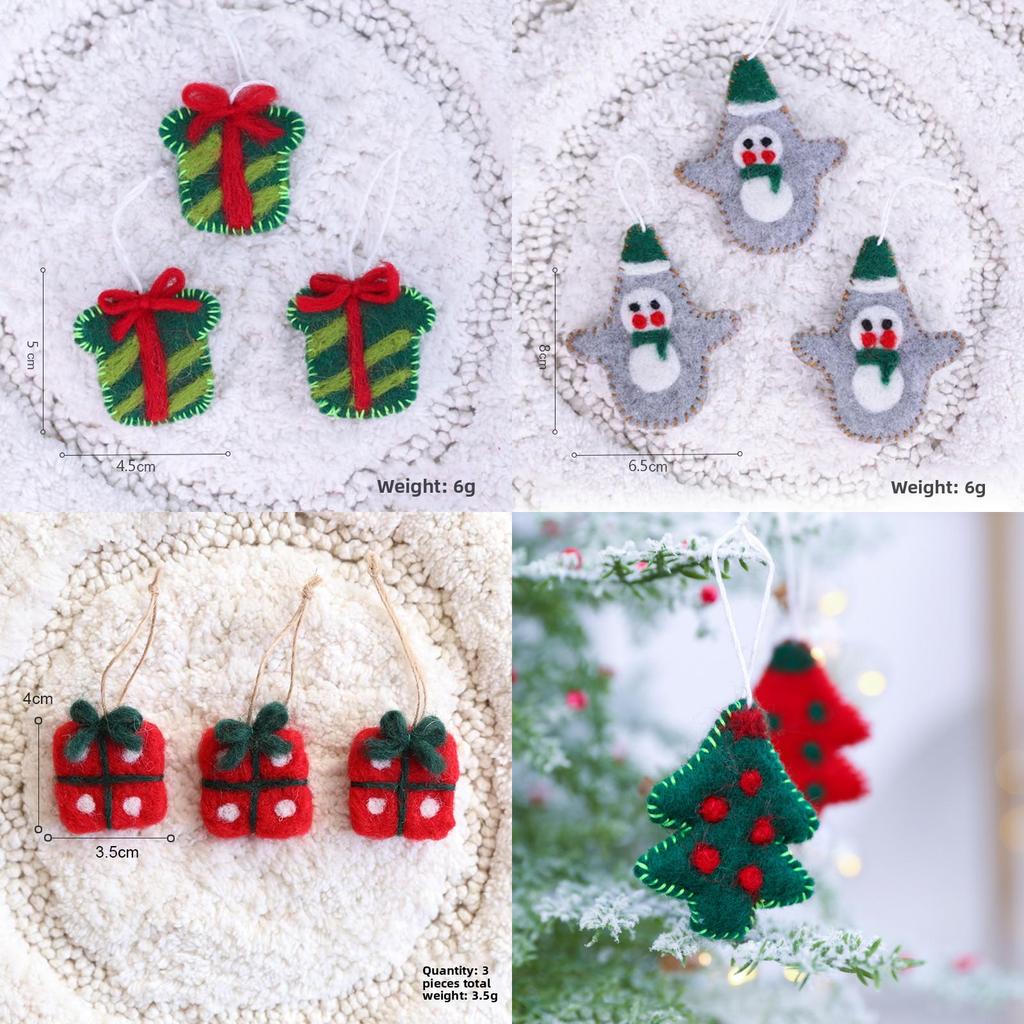 Felt Christmas Decorations With Cartoon Style For Festive Tree