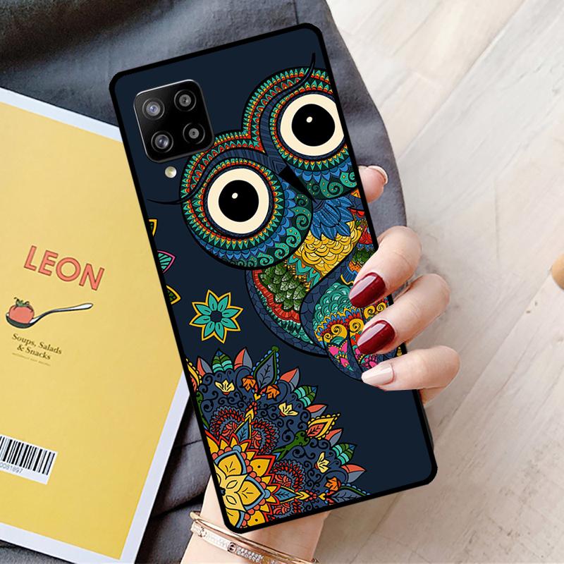 Cute Cartoon Owl For Samsung Galaxy A54 A14 A16 A26 A36 A56 A22 A32 A52 A55 A35 A05 A06 A15 A53 A33 A13 Case