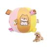 Dog Toy, Stuffed Ball with Bell [Dog/Monkey] Soft, Chew Toy with Tag, Medium-sized Dogs, Small Dogs, Indoor Play, Relieve Lack of Exercise, Stress