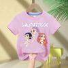 Hot Movie Soft Cotton Baby Girls T Shirt Children's Clothing KPop Demon Hunters Fans Gifts Kids Clothes Fashion Casual Tops