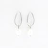 Accessories 18K Geometric Titanium Steel Pearl Stud Earrings Women'S Non-Fading Baroque Pearl Earrings