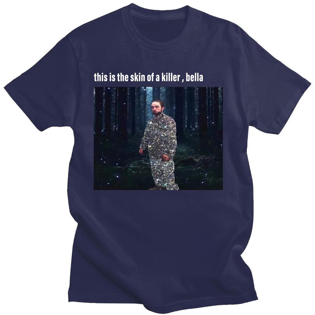 Funny Robert Pattinson Standing Meme T Shirt For Men Pure Cotton Tee Tops Vintage Rob Tshirt Short Sleeve Novelty T-Shirt