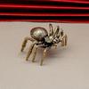Animal Figurines Spider Statue Miniature Simulation Brass Antique Ornament Spider Tea Pets Craft Desktop Display Decoration for
