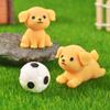 Mischievous Golden Retriever Puppy Micro-landscape Gardening Resin Small Decorative Animal