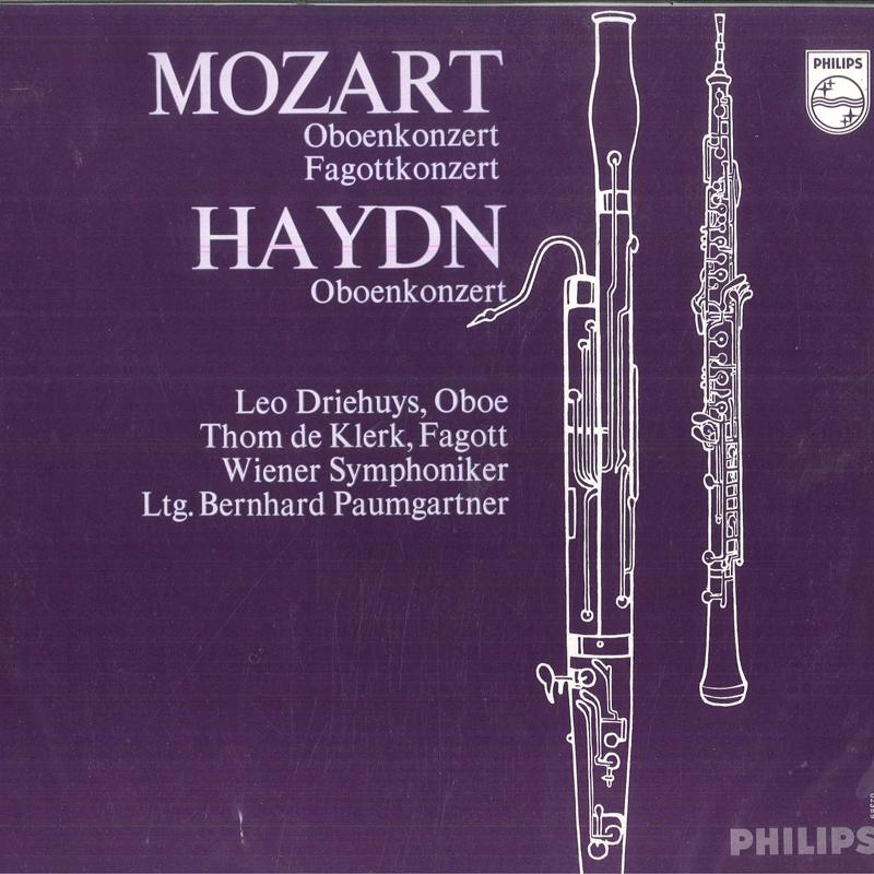 

LP Record LEO DRIEHUYS THOM DE KLERK BERNHA Mozart Haydn Oboenkonzerte Fagott A02389L PHILIPS Netherland Classical Used