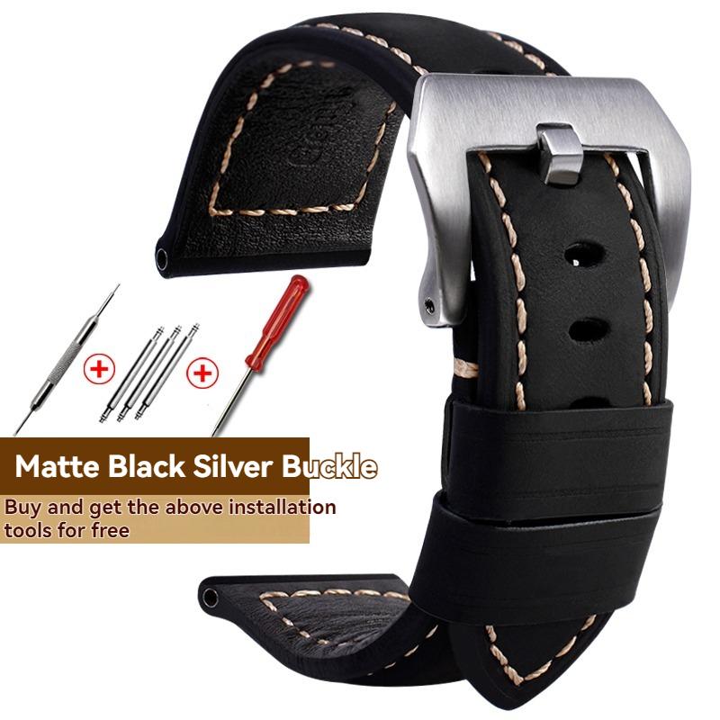 Handgefertigtes Echtlederarmband für Panerai PAM 441/PAM 111/PAM 386, 20mm 22mm 24mm 26mm Herren Luxus-Uhrenarmband Ersatz