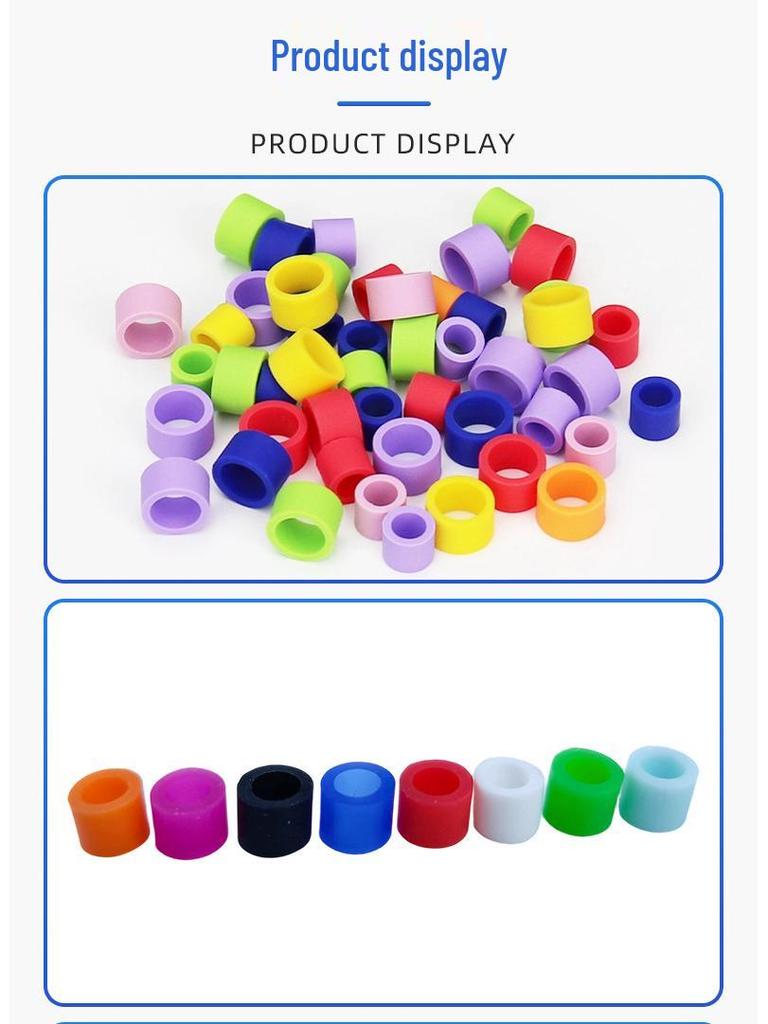 Dental Instrument Silicone Color-Coded Rings: High-Temperature Resistant Sterilization Marking Rings