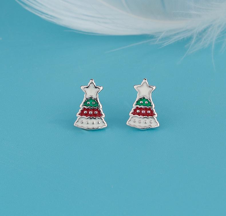 Christmas Holiday Stud Earrings: Elk, Tree, Candy Cane, Snowman