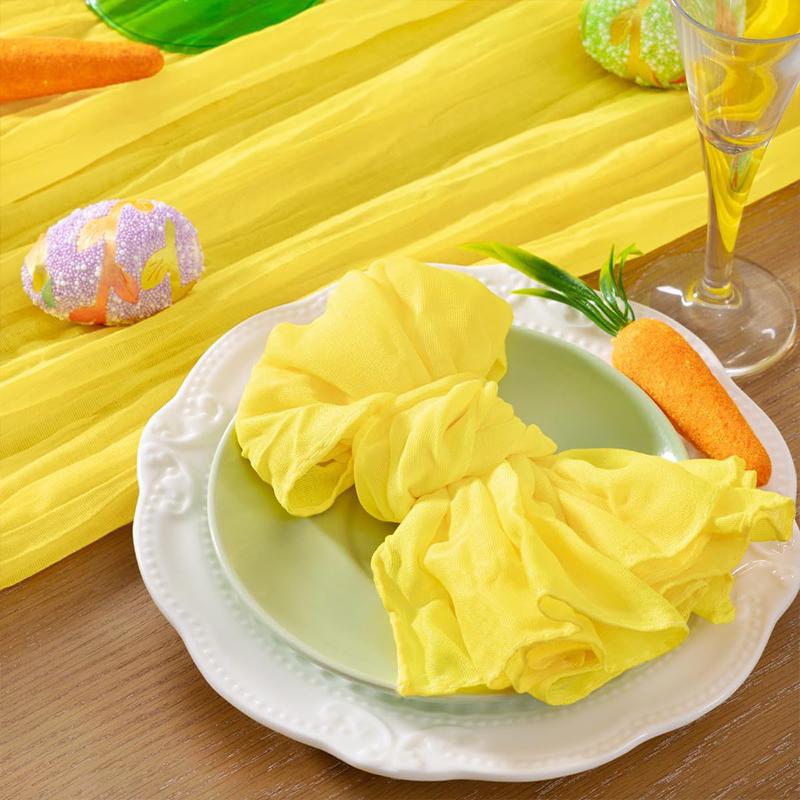 Set of6 Cotton Cloth Napkins Gauze 32x32cm Fabric Kitchen Tea Table Towels for Home Wedding Decoration Christmas Napkin CJB001
