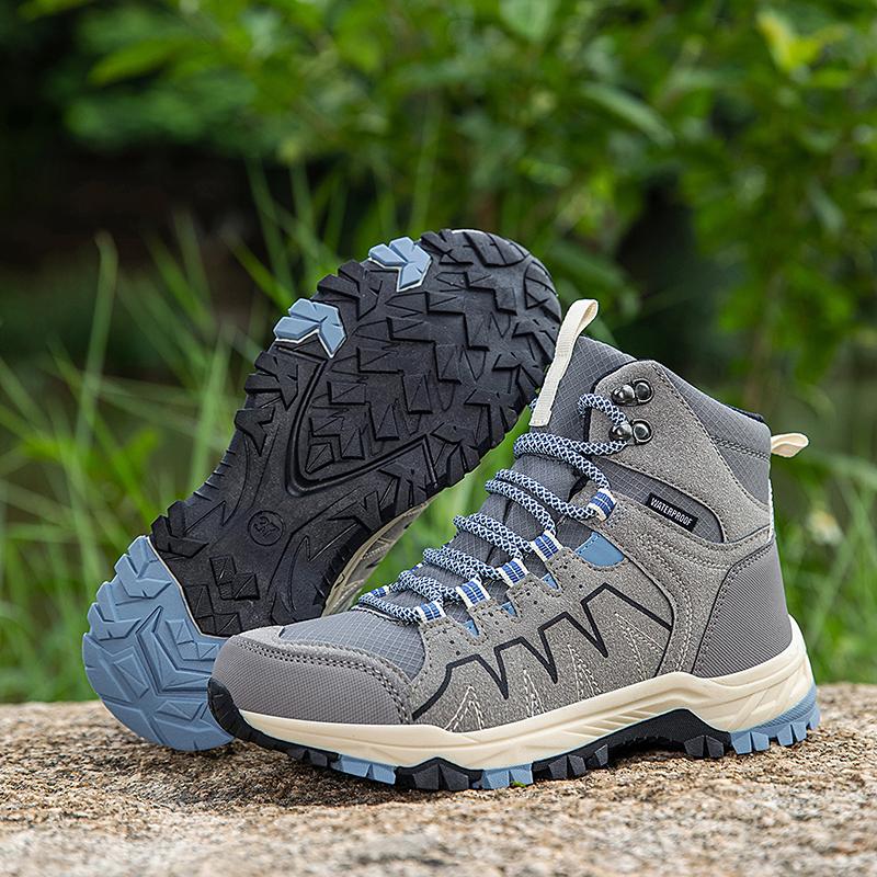 Autumn Winter Outdoor Sports Shoes for Men Women Quality High-top Men's Hiking Sneakers Big Size 46 N-slip Trekking Shoes Men