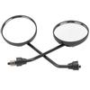 2 Pcs Safety Rearview Mirror Plastic Frame for Electric Vehicle Motorcycle Easy Install