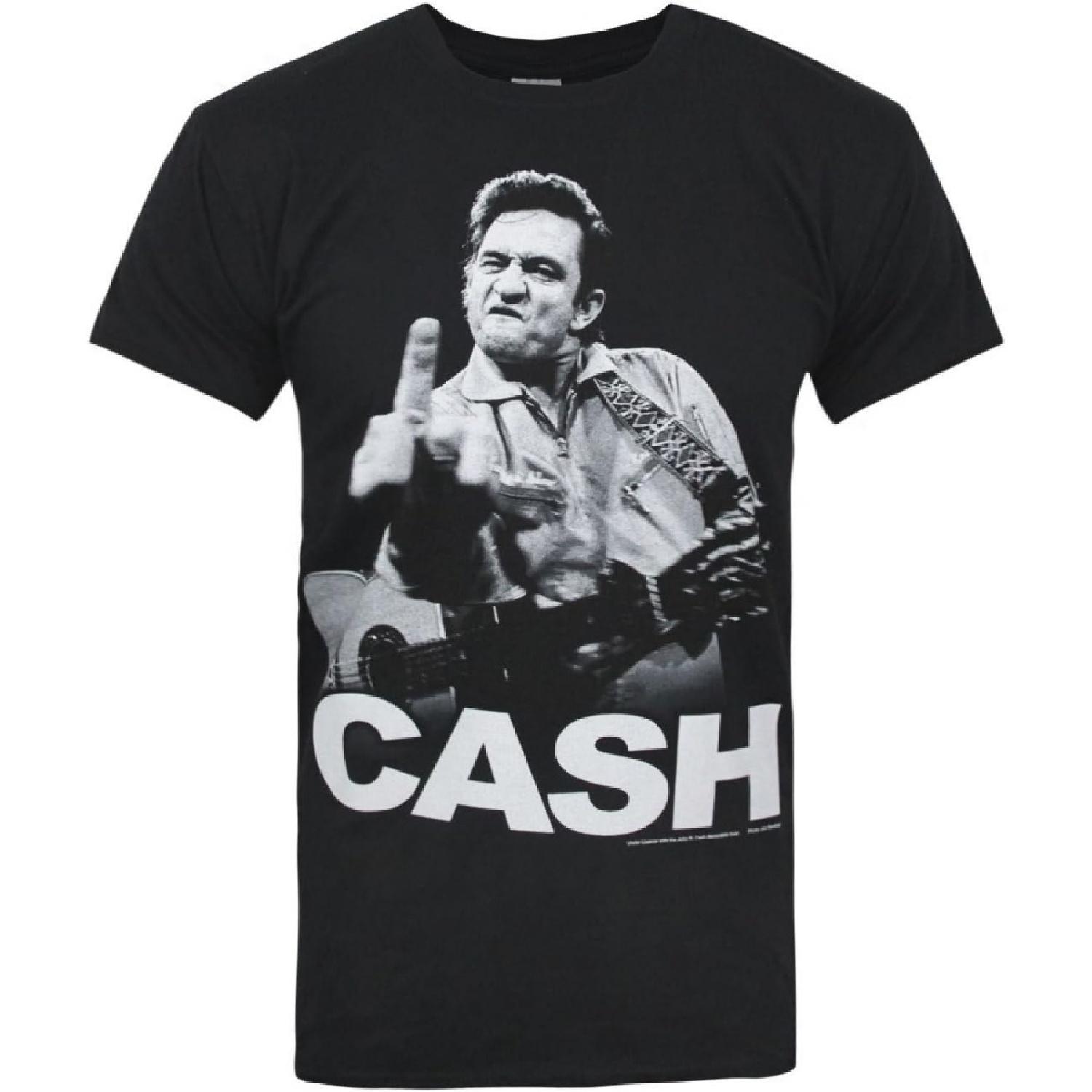 Official Johnny Cash Finger Salutes Men s T-Shirt (M) S разноцветный