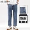 Mark Fairwhale Men's Retro Loose Straight Cropped Jeans