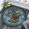 Bear Nature Harmony Round Area Rug Under Office Chairs Bedroom Living Room Home Decor