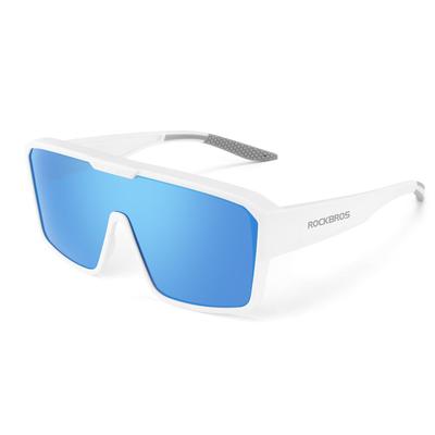 ROCKBROS UV For Over-the-Eye Sunglasses, Polarized, UV400, Protection, Lightweight, Cycling, Golf, Driving, Fishing, Sports, Men's, Women's (White