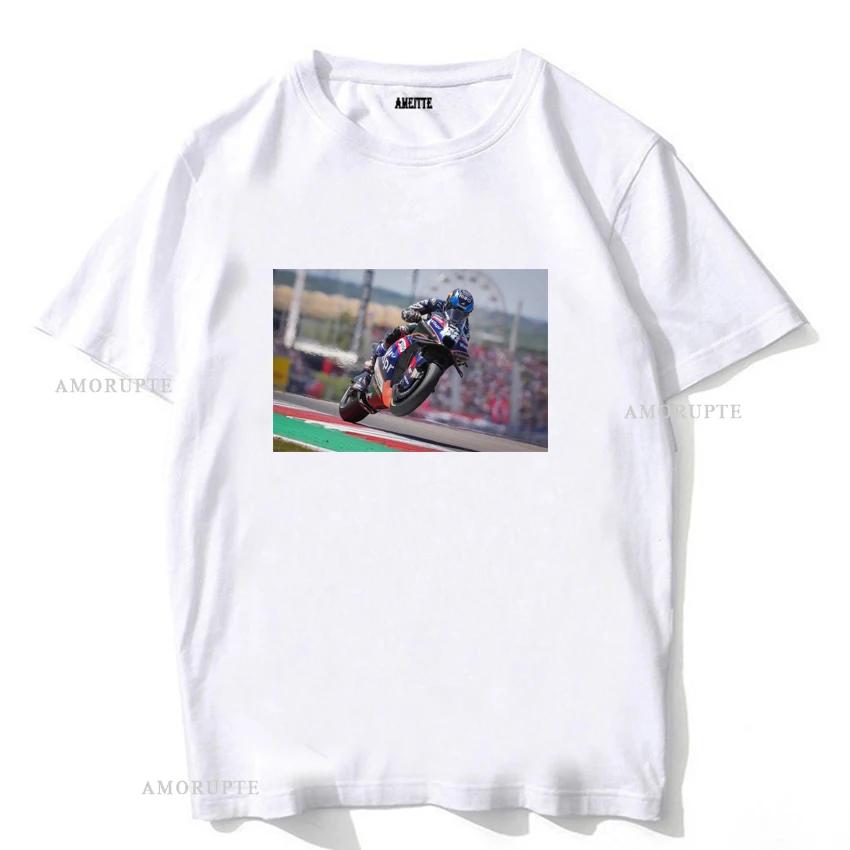 Miguel Oliveira 88 2023 GP Zawodnik Koszulka Nowa Letnia Męska Krótki Rękaw Zabawna Chłopięca Codzienne Koszulki Motocykl Sport Jazda Białe Góry