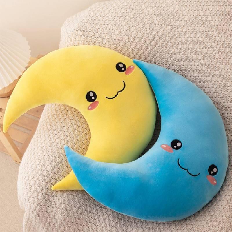 Gemütliches Weiches Mondkissen Plüschkissen Für Kinder Mit Niedlichem Tierdesign Ideal Für Sofa Oder Bett