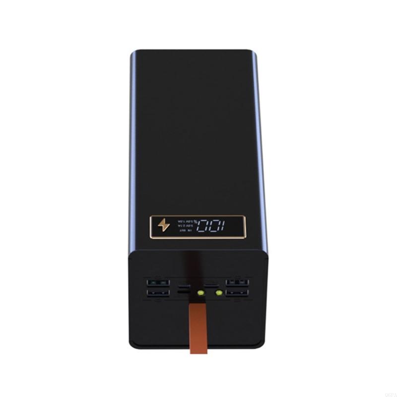 Q6PA Tragbare 40x18650 Akku-Aufbewahrungsbox DIY Power Case Box mit Schnelllade- und Mehrfachschutzfunktionen Ohne Akkus