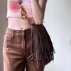 Frühling und Sommer Neuer Stil, Retro, Kordelzug Damen Tasche, Quasten Perlen Accessoires, Original Design, Umhängetasche