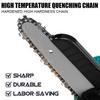 6 Inches Mini Electric Saws Cordless One Hand Chain Saw Woodworking Cutter Power Tools Blue