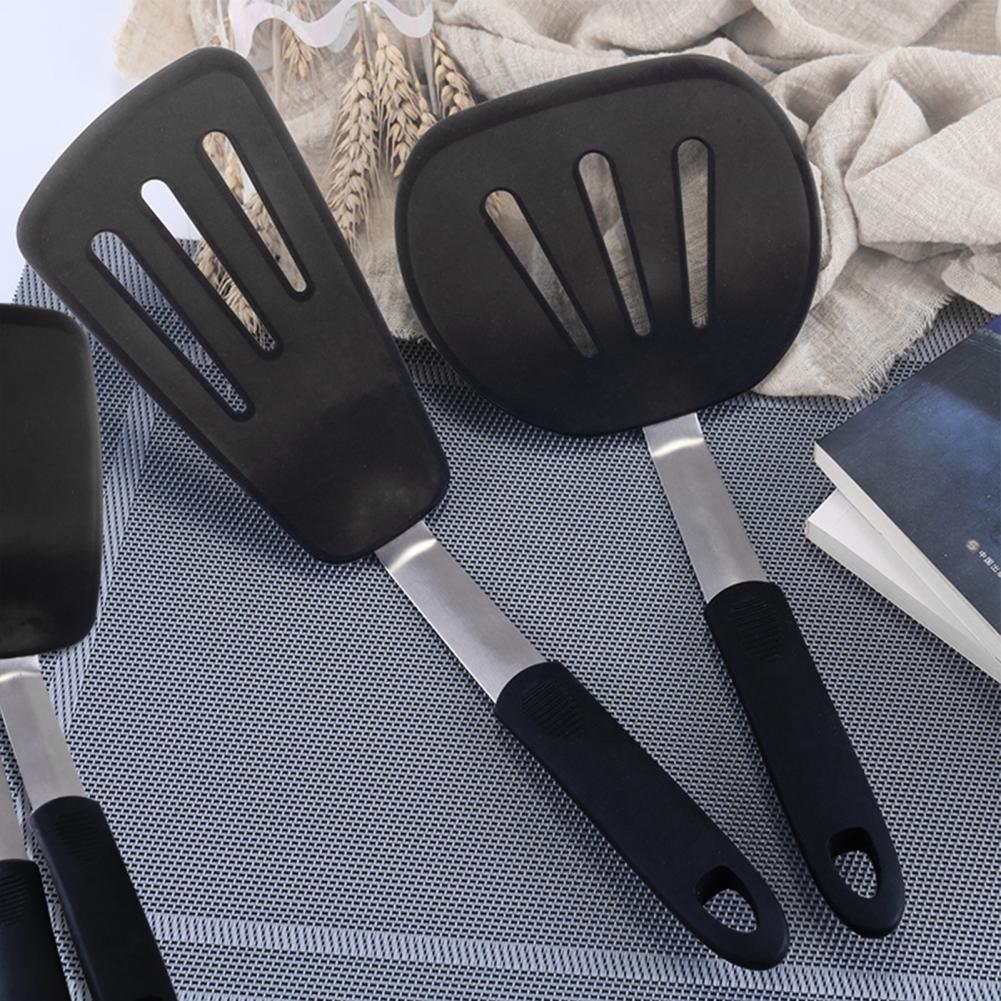 Silicone Steak Spatula With Ergonomic Lengthened Handle Western-style Elastic Heat Resistance Non-stick Steak Spatula Kitchenware