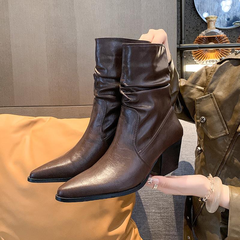 Fashion Fashion Casual Leather Chelsea Boots for Women Autumn Winter Soft Soled Women's Platform Shoes Designer New Ankle Boots Female