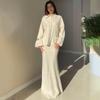 Europa, América, Amazônia transfronteiriço feminino novo top de alça longa cor sólida, saia longa justa ao corpo traje casual