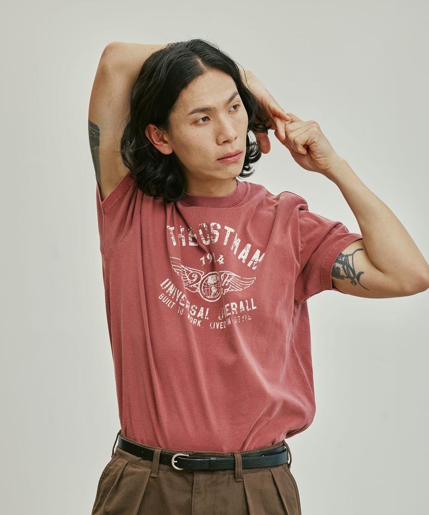 Yunibeosyeolobeolol 1924 Wings Pigment T-Shirt Burgundy