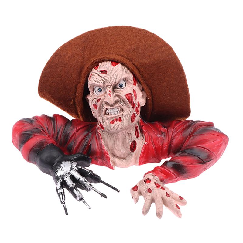 Halloween Party Resin Decor; 6.7*5in Mini Horror Zombie Sculpture for Indoor/Outdoor Garden Display