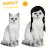 Pet Headdress Ponytail Wigs Costume Dog Wigs for Small Medium Large Pet Dog Party Hairpiece for Halloween Party
