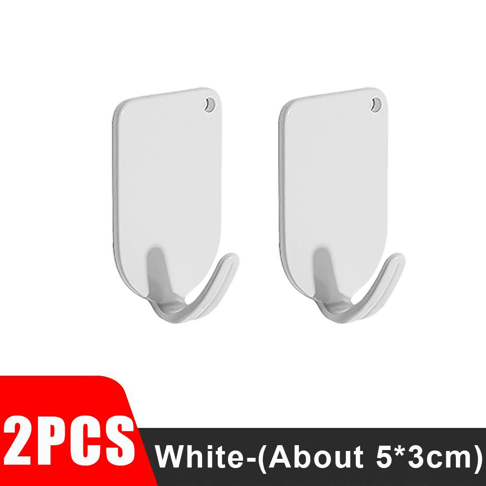 10/1PCS Stainless Steel Towel Hooks Waterproof Self Adhesive Hanging Holder Keys Bag Wall Hanger Bathroom Kitchen Organizer Hook