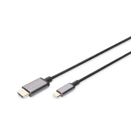 Digitus Video Adapter Cable | 19-pin HDMI Type-A | Male | 24-pin USB-C | Male | Black | 1.8m