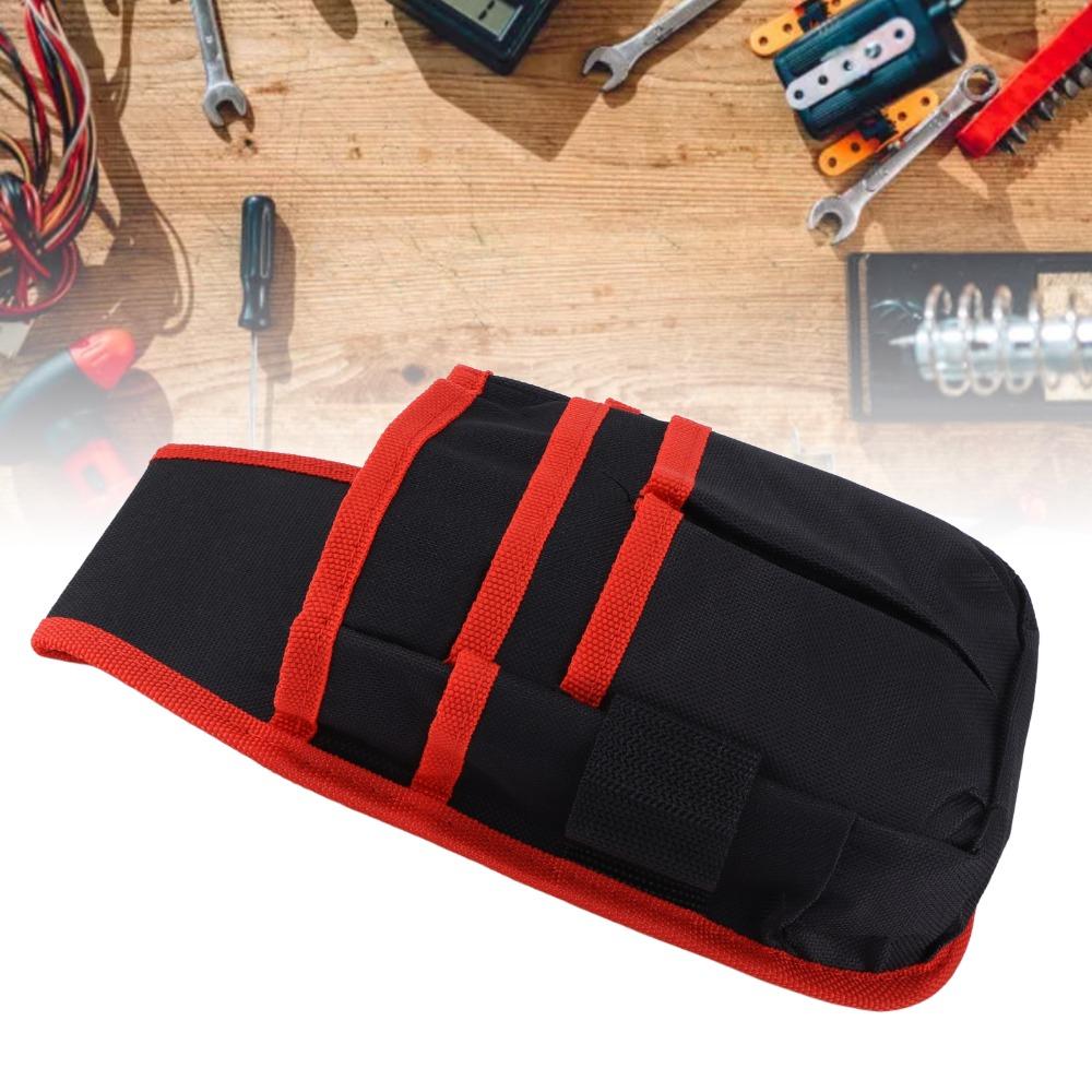 6 Pocket Tool Pouch Oxford Cloth Utility Tool Belt Tool Waist Bag for Electrician Technician