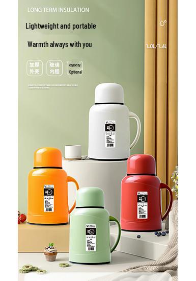 2026 Compact Insulated Thermos Flask for Home, Lightweight and Old-Fashioned Design, Perfect for Students and Hot Water Use