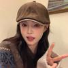 Corduroy Beret Hat For Women Autumn Winter With Breathable Warmth And Sun Protection