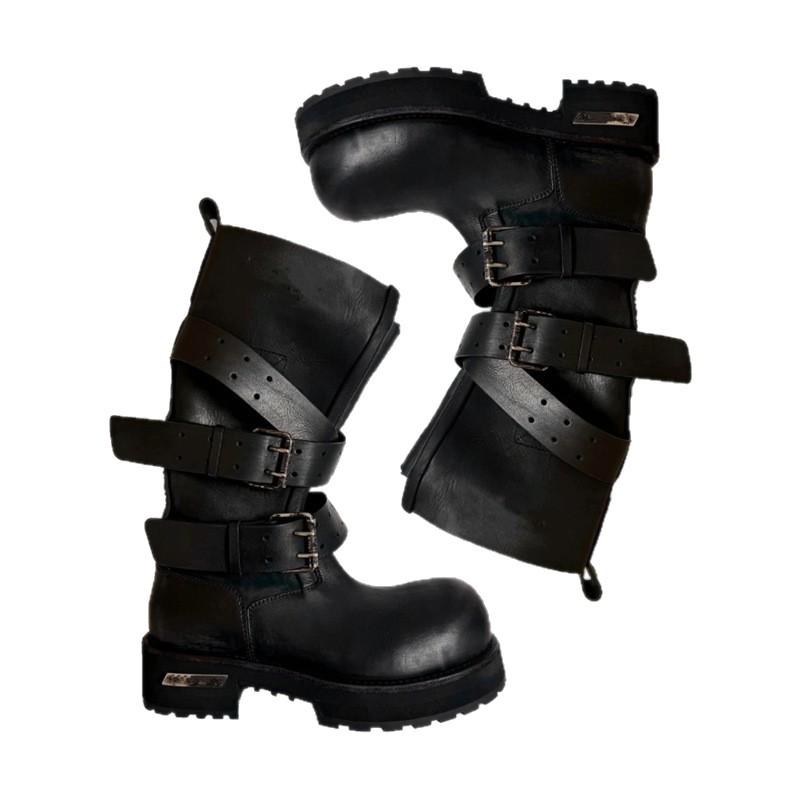 Velké boty Spona na opasek Mickey Vintage Stejné boty Boty Martin Venom Diablo Lokomotiva Móda Nástroj Pánské a dámské boty