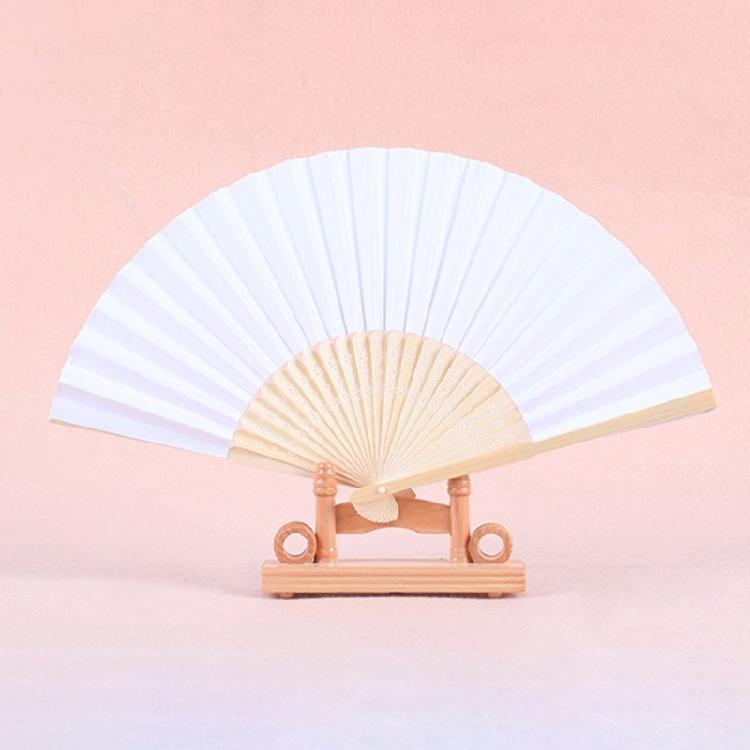 Handheld Fan Blank Folding Fan DIY Wedding Decoration Bamboo Hand Held Fan Craft