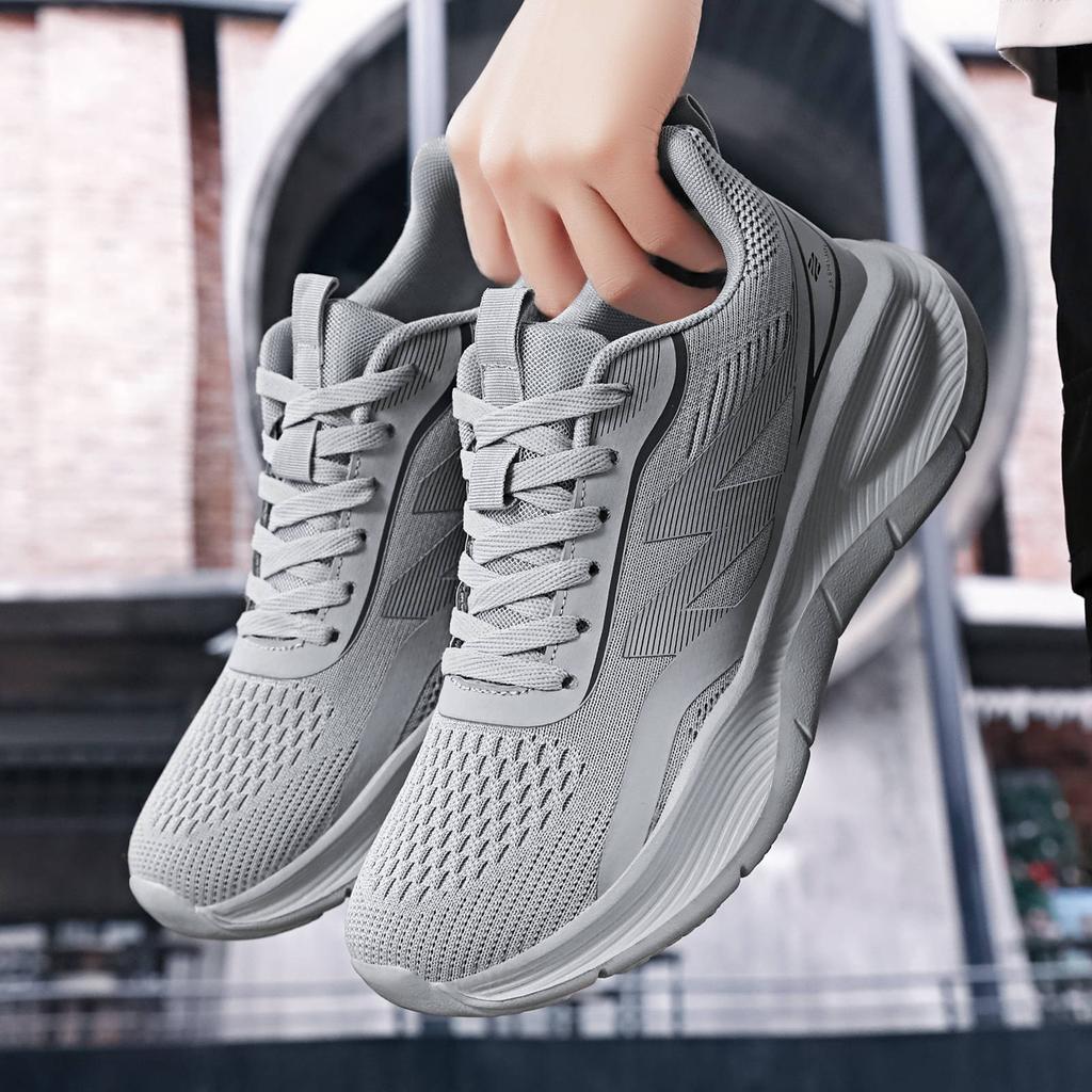 Men's shoes new mesh breathable shock-absorbing sports shoes soft sole fashionable versatile lightweight not tired feet casual shoes