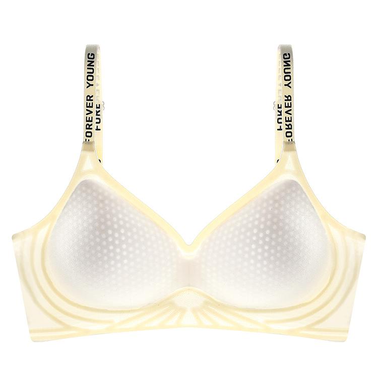 Cross beauty back fixed cup soft support pull anti-sagging non-marking backless hole cup sports bra